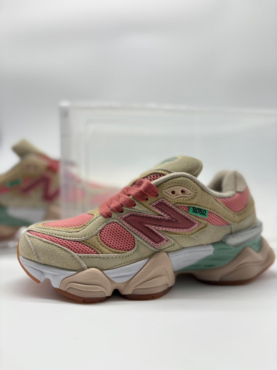 New Balance 9060 Arena Rosado & Verde Menta