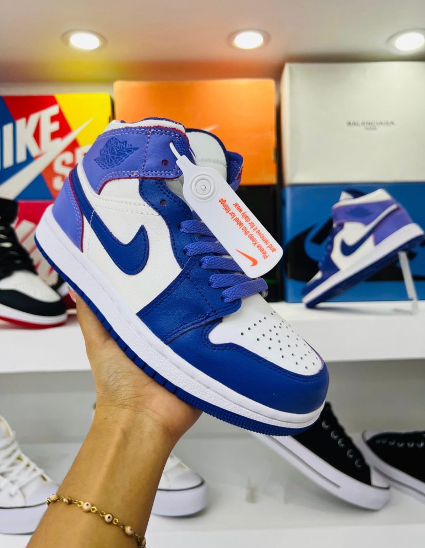 Air Jordan 1 Mid Azul Racer/Blanco