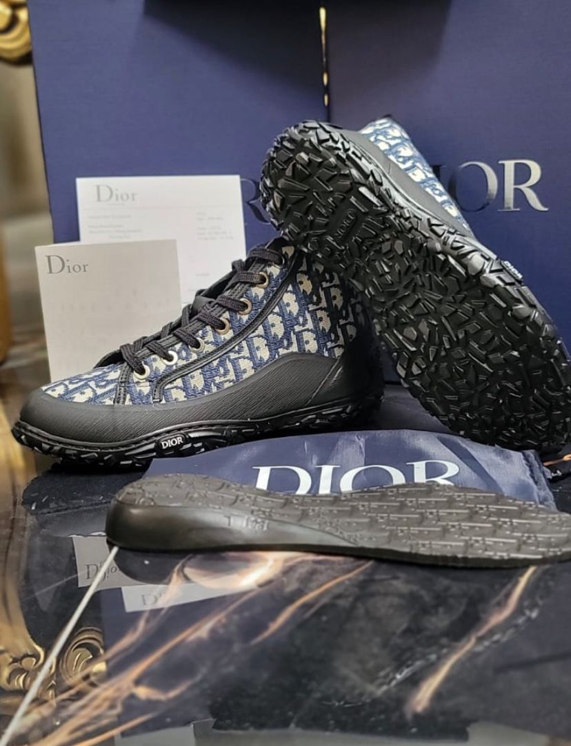 Bota Dior Azul Marino/Negro