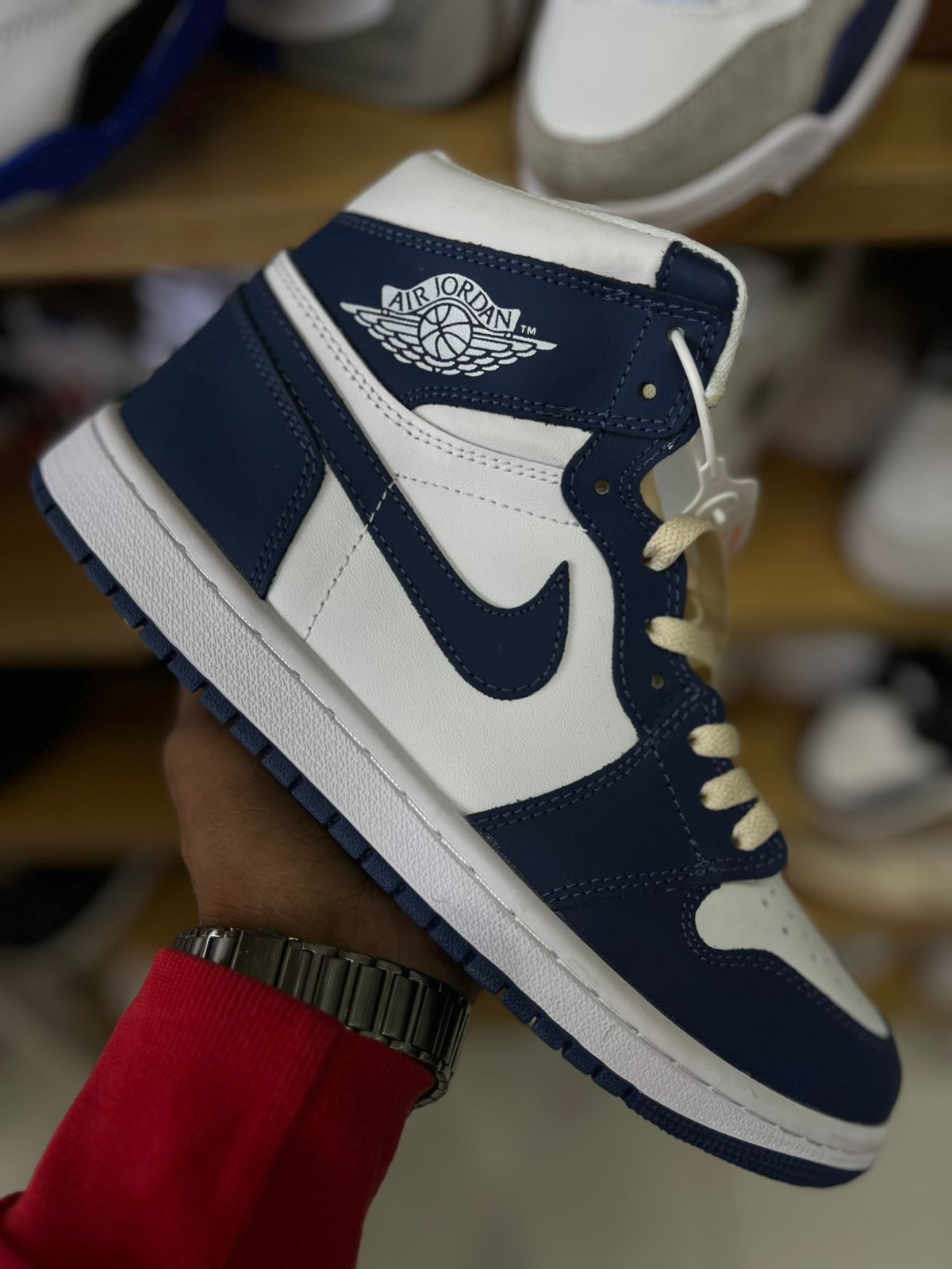 Air Jordan 1 Mid Azul Marino/Blanco